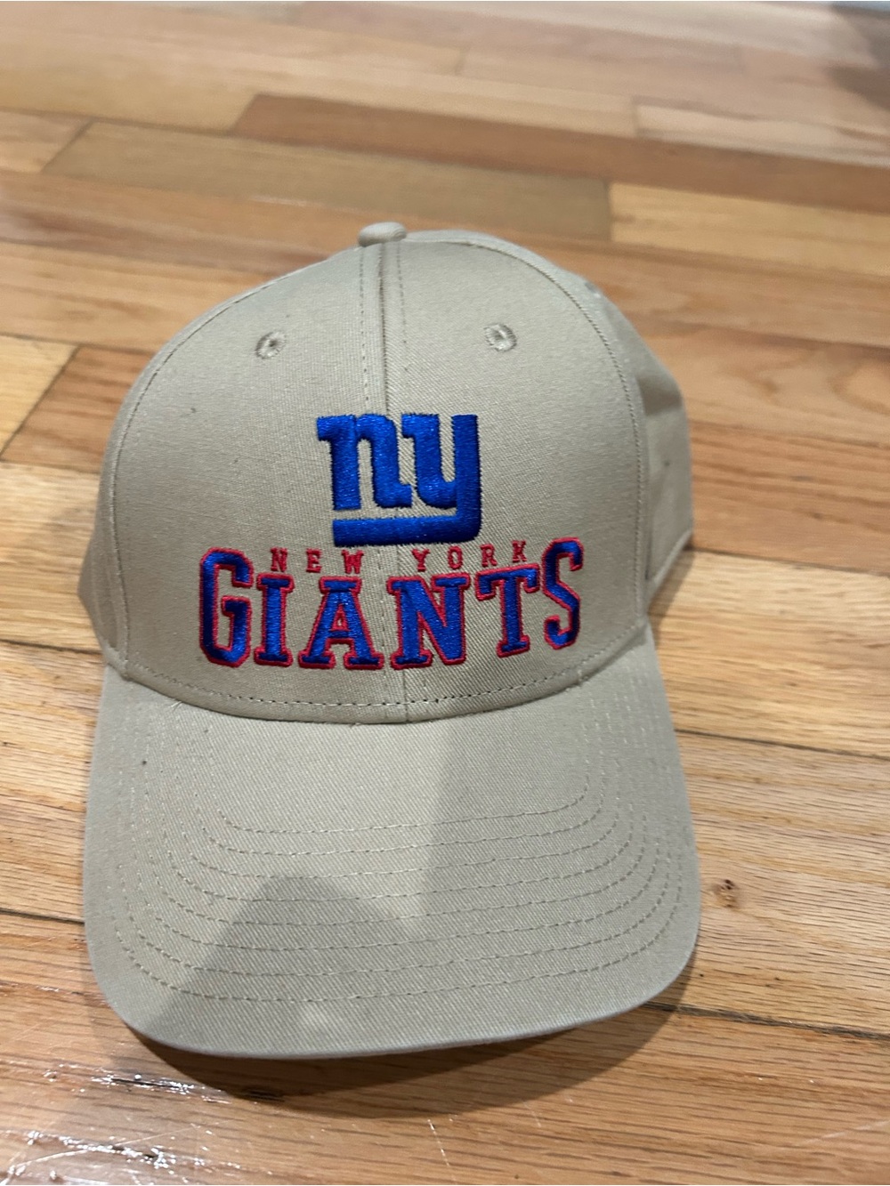 47 Brand Khaki New York Giants Hat with Blue and Red Logo